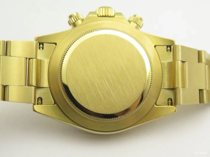 Plated YG 904L 1:1 116508 And SS Case Bracelet Green Clone Edition Dial Best Super A4130 ARF Daytona 0414